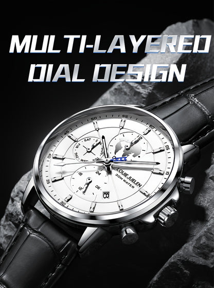 Men's Automatic Mechanical Watch - Premium Hollow Dial Vintage