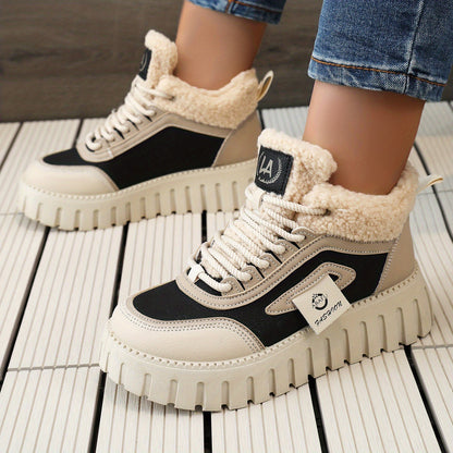 LYKU Women's Plush Lined Winter Sport Boots