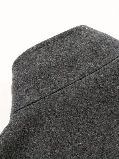 Men's Autumn/Winter Tweed Coat - Business Double-Breasted Wool