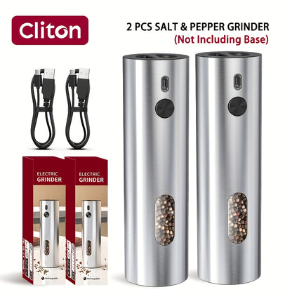 Electric Salt & Pepper Grinder - Rechargeable USB LED