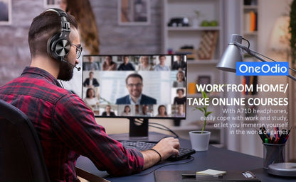 Oneodio A71D Wired Gaming Headset - Detachable Mic & Surround Sound