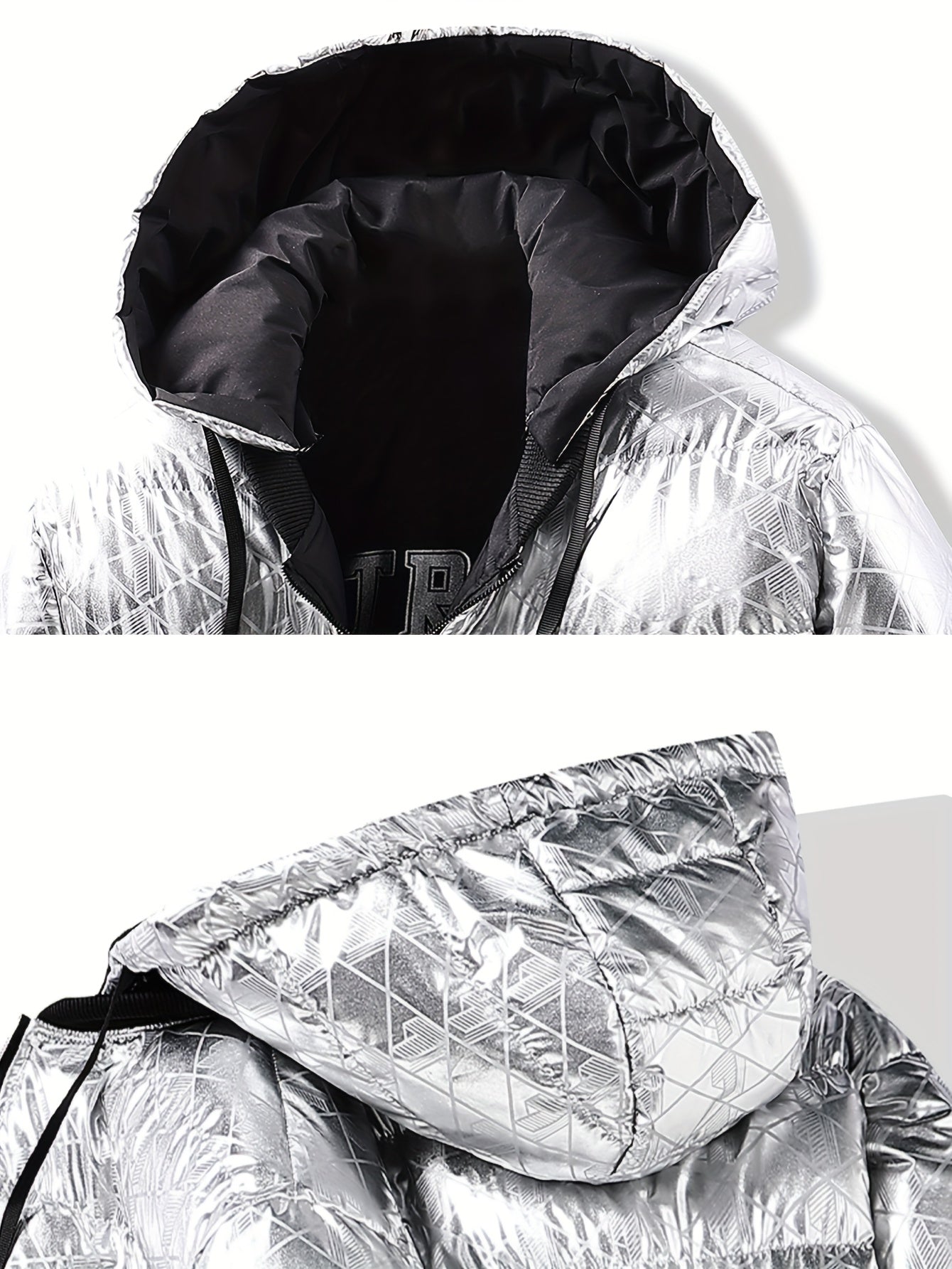 Men's Stylish Puffer Jacket - Thickened Warm