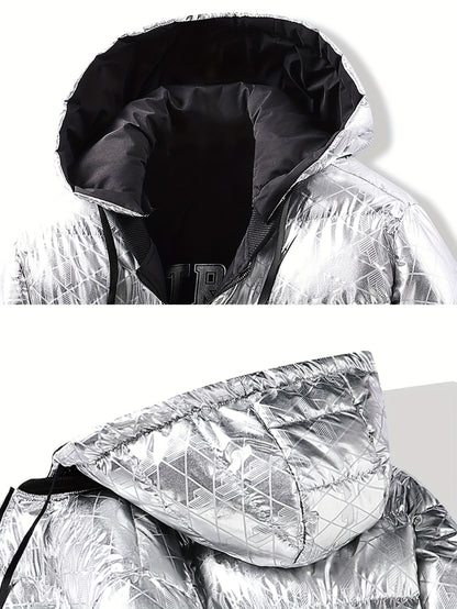 Men's Stylish Puffer Jacket - Thickened Warm