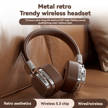Retro Wireless Headphones - HiFi Deep Bass with 350mAh Battery