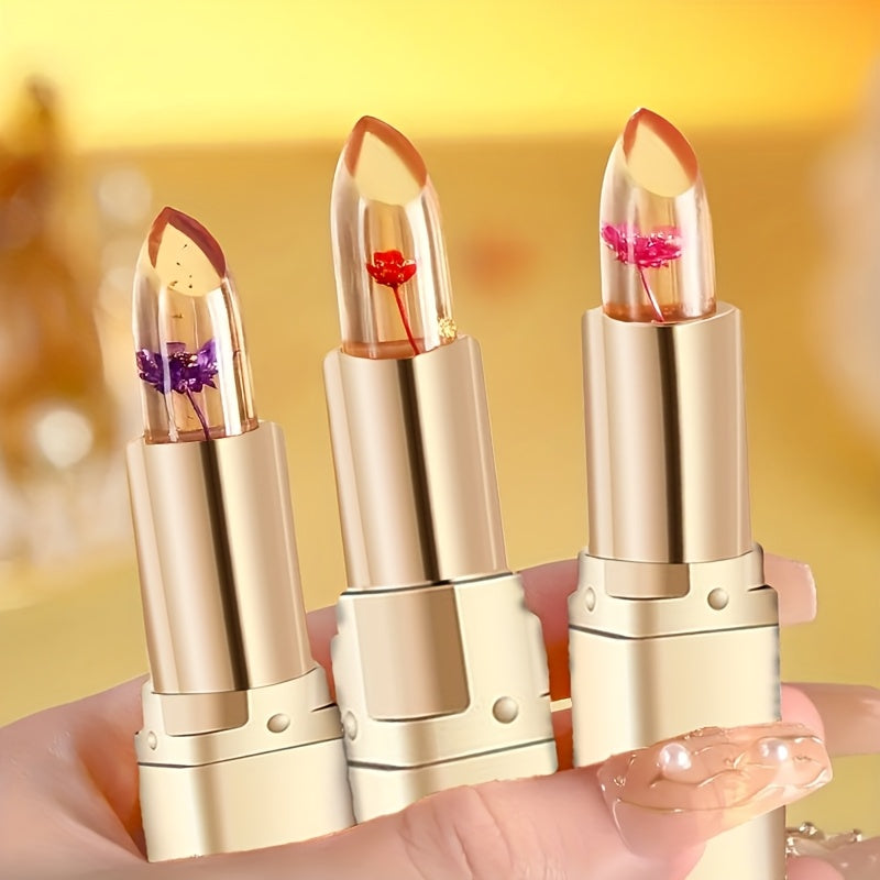 Crystal Flower Jelly Lipstick 1+1 free - Color-Changing Magic Lip Balm