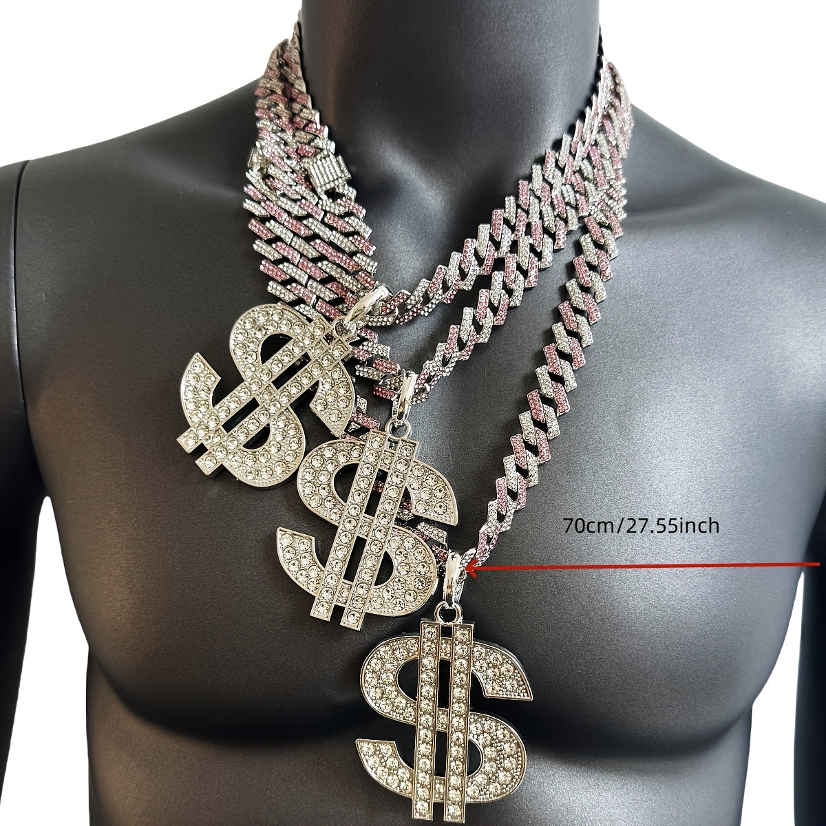 Men's Heavy-Duty Dollar Sign Necklace