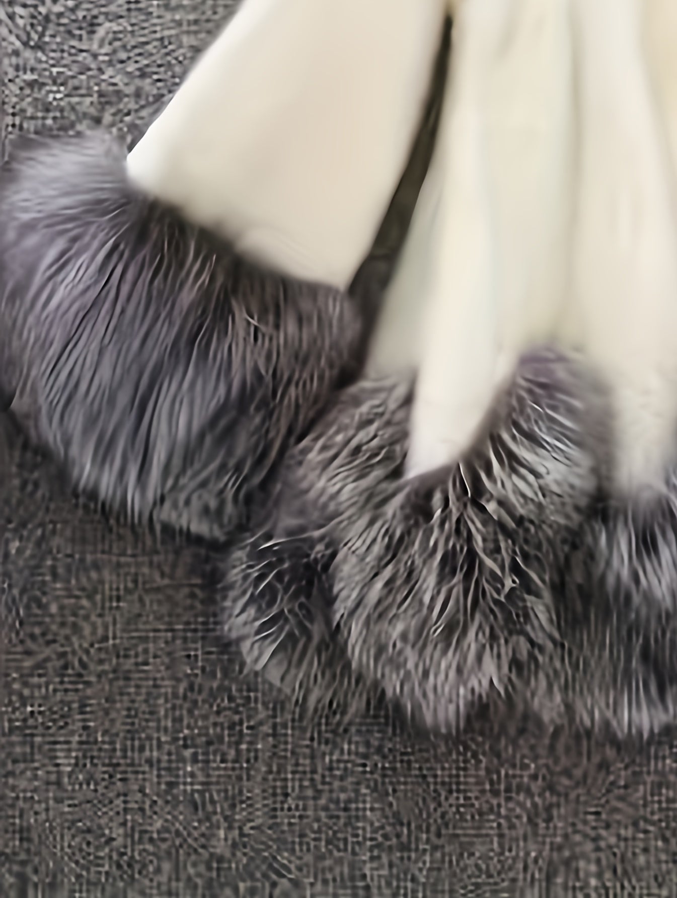 Plus Size Women's Faux Fur-Lined Hooded Coat