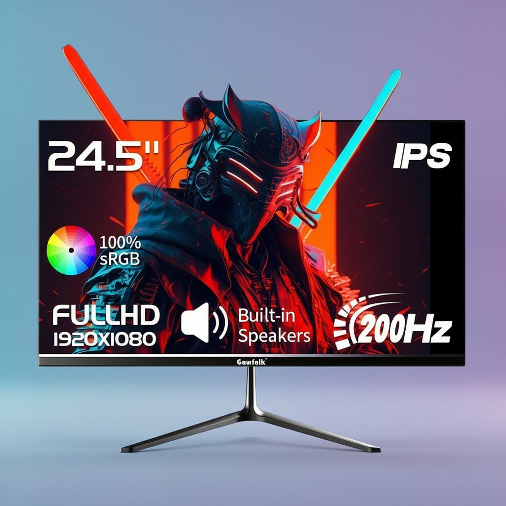 Gawfolk 24.5" Gaming Monitor - 200Hz Full HD IPS Flat Panel