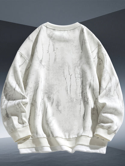 Men's Tie-Dye Sweatshirt - Round Neck Pullover