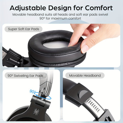 Oneodio A71D Wired Gaming Headset - Detachable Mic & Surround Sound