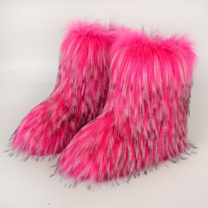 Women's Mid-Calf Faux Fur Boots