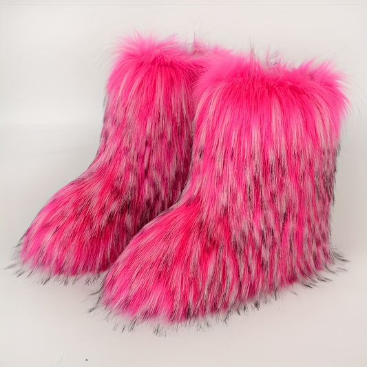 Women's Mid-Calf Faux Fur Boots