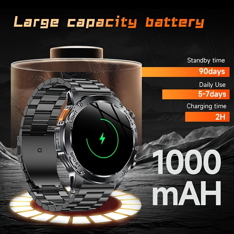 TKTKYY Smart Men's Watch AK87 - 4.32cm Touch 1000mAh IPX8