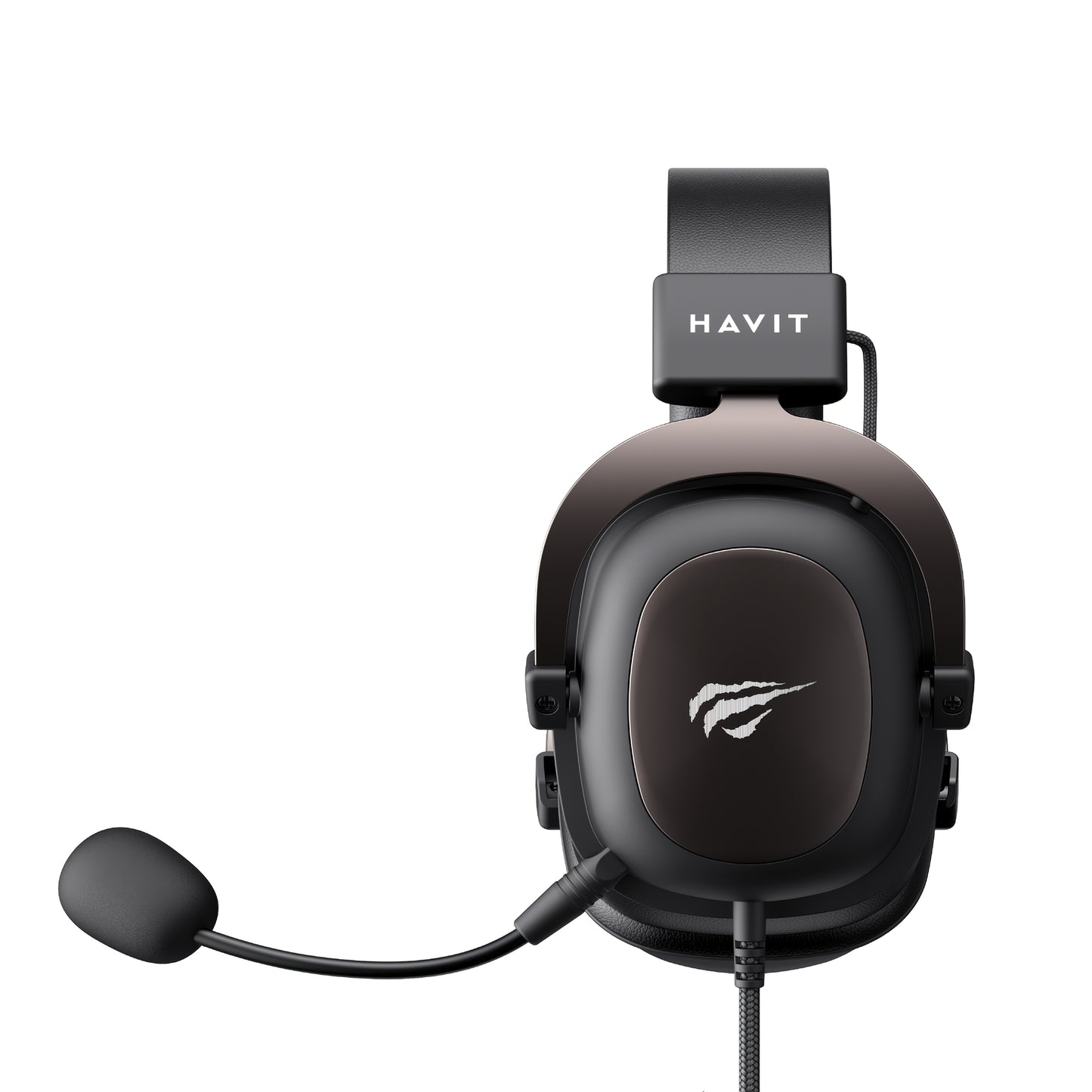 HAVIT Headset - Protein Leather Earmuffs with Detachable Mic