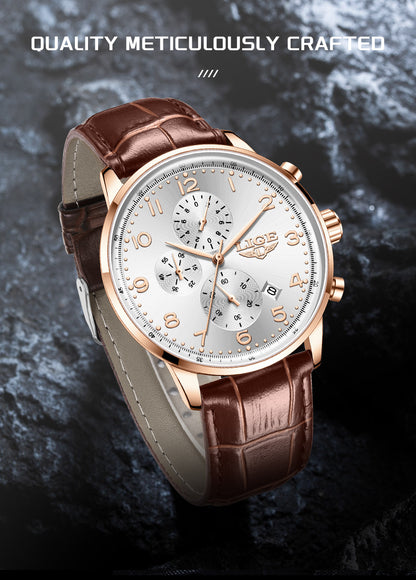 LIGE Men's Elegant Chronograph Watch