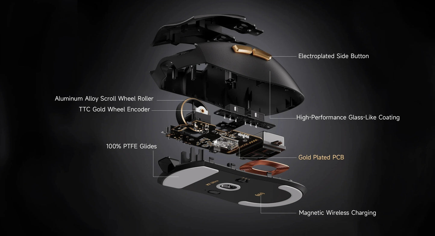 MCHOSE K7 Ultra Wireless Gaming Mouse - 8K 42000 DPI Magnetic Dock