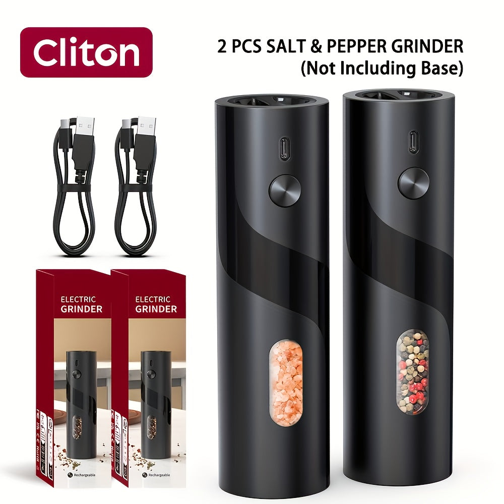 Electric Salt & Pepper Grinder - Rechargeable USB LED