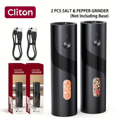 Electric Salt & Pepper Grinder - Rechargeable USB LED