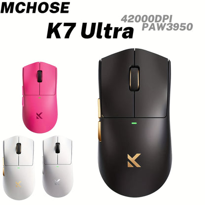MCHOSE K7 Ultra Wireless Gaming Mouse - 8K 42000 DPI Magnetic Dock
