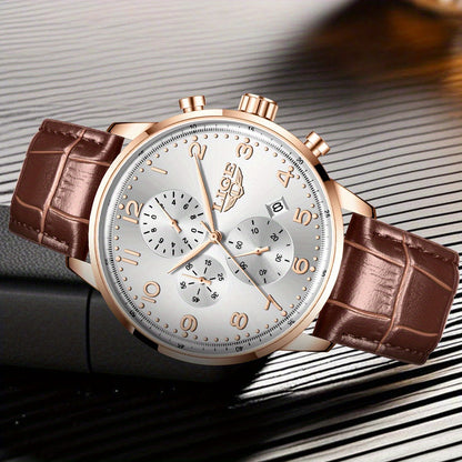 LIGE Men's Elegant Chronograph Watch