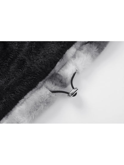 Men's Embroidered Jacket - Funnel Collar Zip-Up