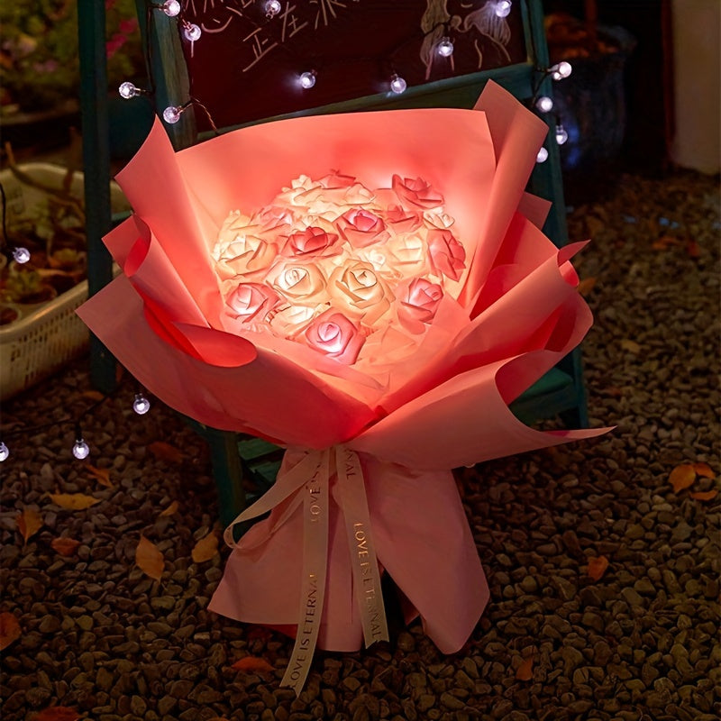 LED Rose Flower String Lights