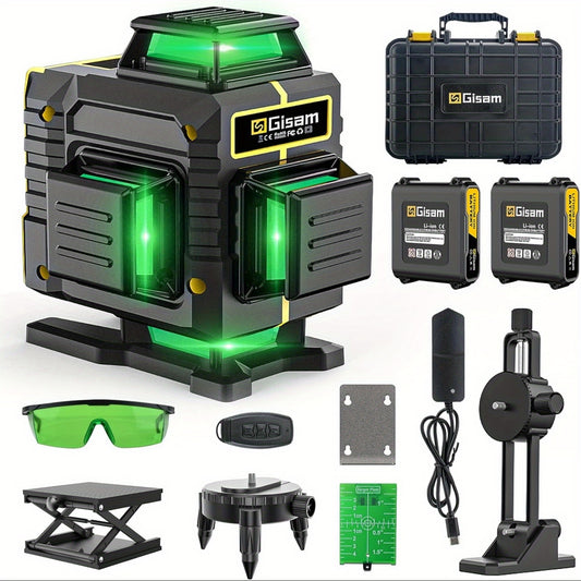 highsam 4D Laser Level - 16 Line Cross 360 Self Leveling 2 Battery