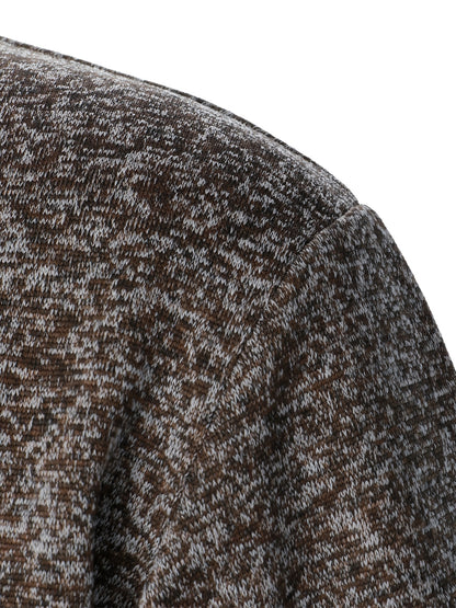 Men's Stand-Collar Casual Sweatshirt - Autumn Winter Long Sleeve