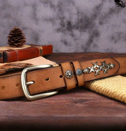 Handmade Top-Grain Leather Belt - Unisex