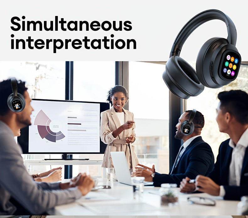 HYUNDAI HY-X1 PRO Multilingual Translator Headset - Smart AI Chat Assistant