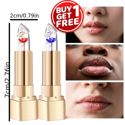 Crystal Flower Jelly Lipstick 1+1 free - Color-Changing Magic Lip Balm