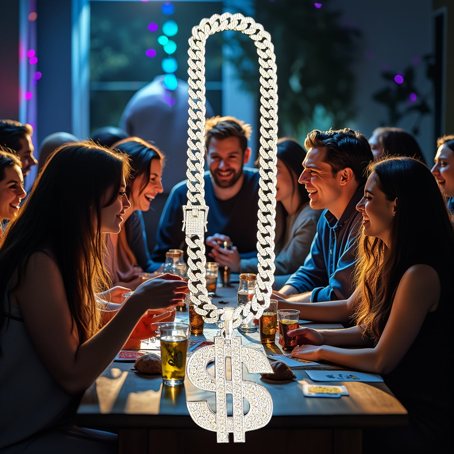 Men's Heavy-Duty Dollar Sign Necklace