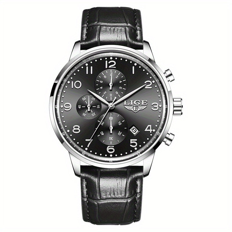 LIGE Men's Elegant Chronograph Watch