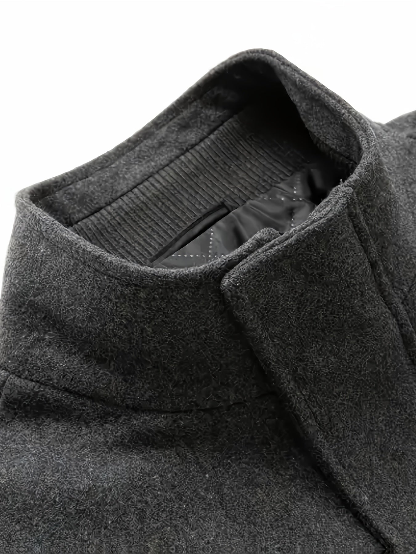 Men's Autumn/Winter Tweed Coat - Business Double-Breasted Wool