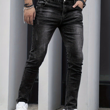Men's Slim-Fit Stretch Denim - Button-Fly Skinny Jeans