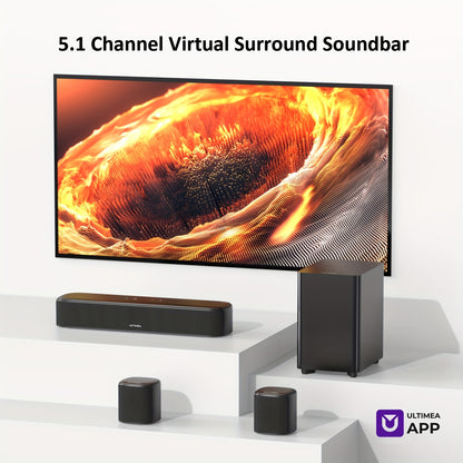 ULTIMEA 7.1ch Surround Sound Bar - 330W 4 Speakers TV System