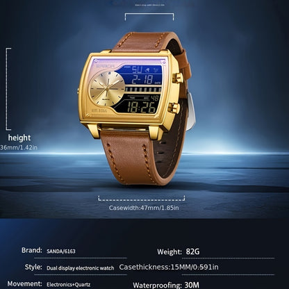 OFNS Men's Digital Watch - Multifunctional Electronic Timing Square