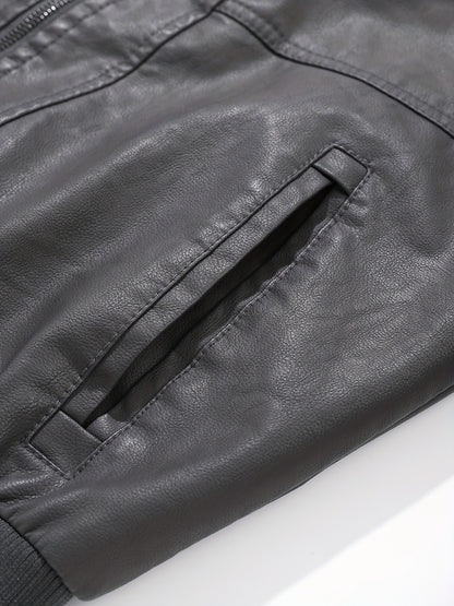 Men's Hooded Jacket - Full-Zip Zippered Pockets Lightweight