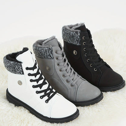 Women's Winter Boots - Side Zipper Plush