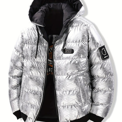 Men's Stylish Puffer Jacket - Thickened Warm