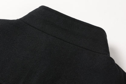 Men's Autumn/Winter Tweed Coat - Business Double-Breasted Wool