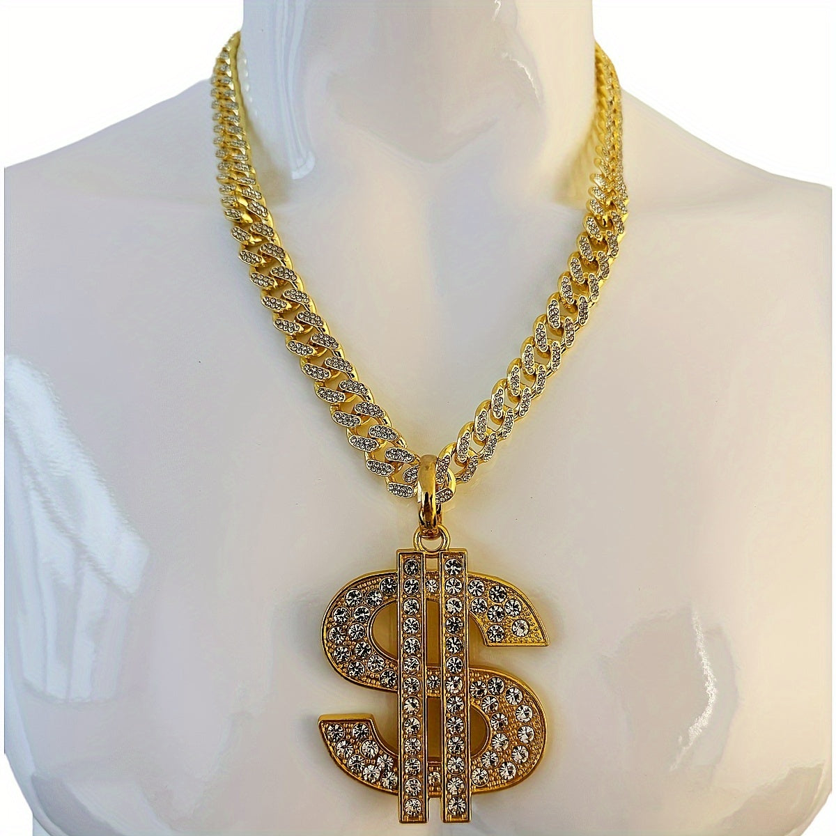 Men's Heavy-Duty Dollar Sign Necklace