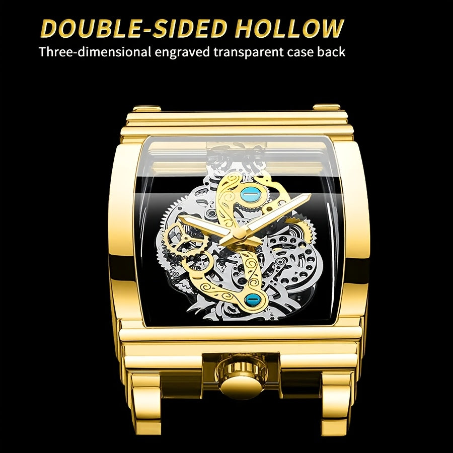 POEDAGAR Men's Waterproof Luminous Luxury Quartz Watch