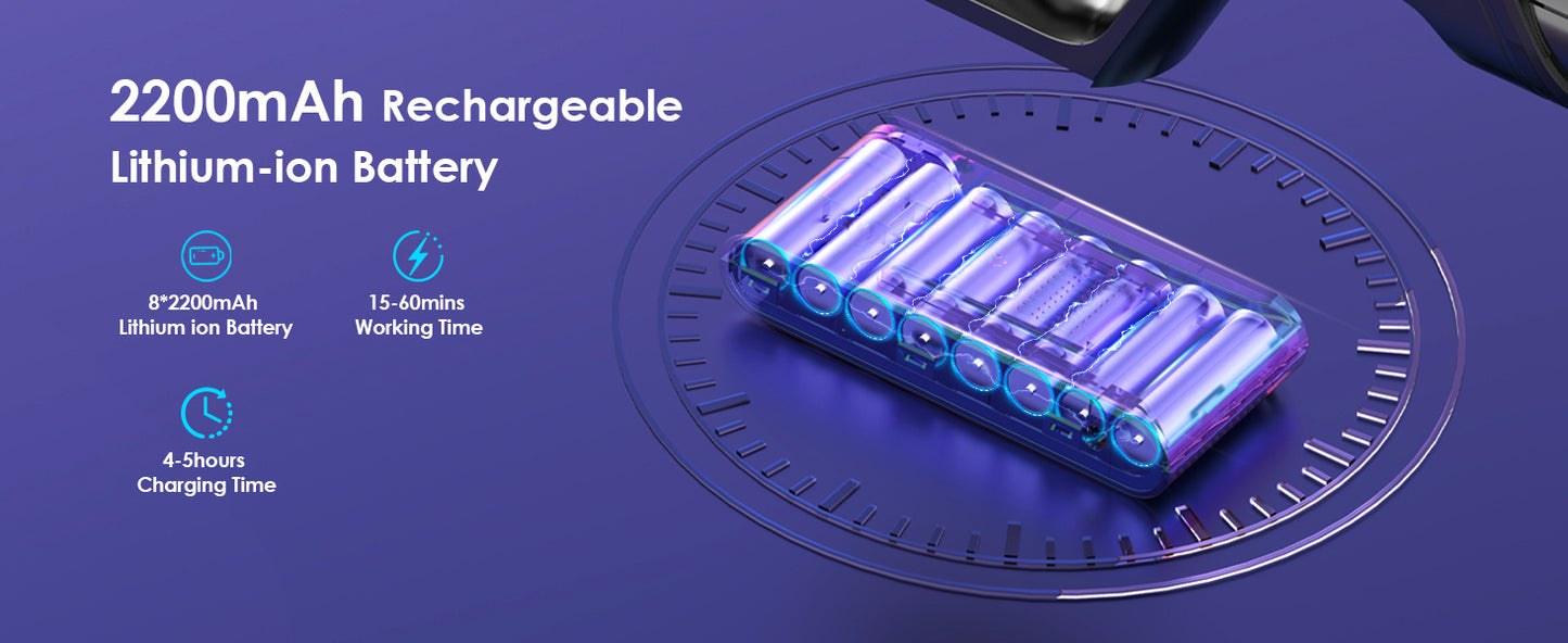 VORTISYS Cordless Vacuum Cleaner 500W - 1.3L Display Anti-Tangle