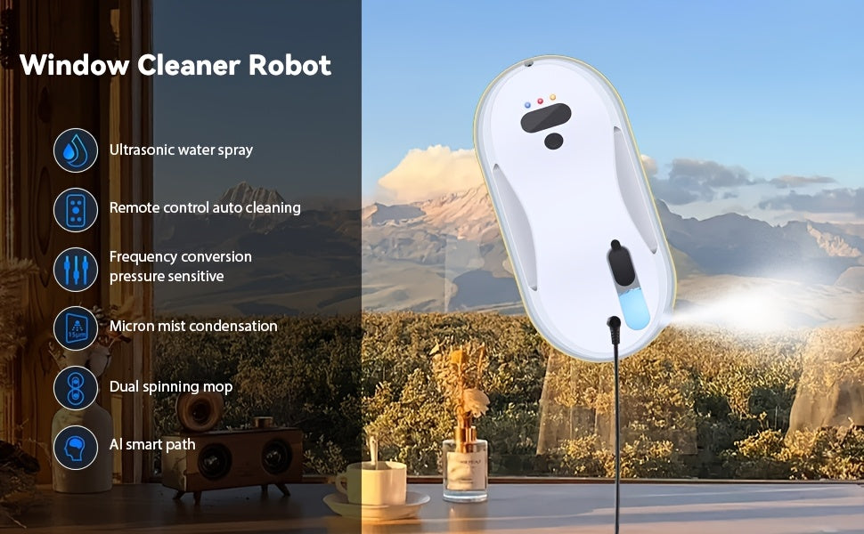 Intelligent Automatic Window Cleaner - Remote Controlled
