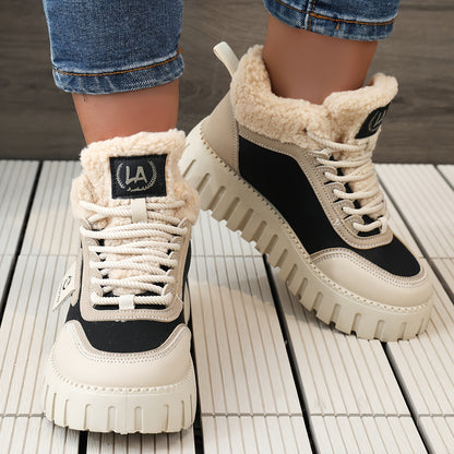 LYKU Women's Plush Lined Winter Sport Boots