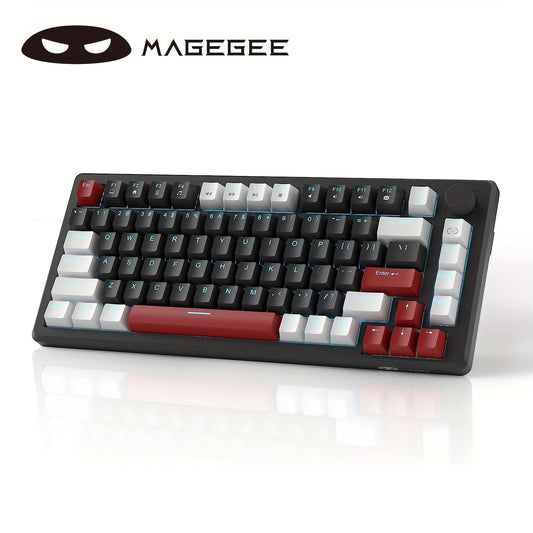 MAGEGEE Compact 75% Mechanical Gaming Keyboard - Ice Blue Backlit