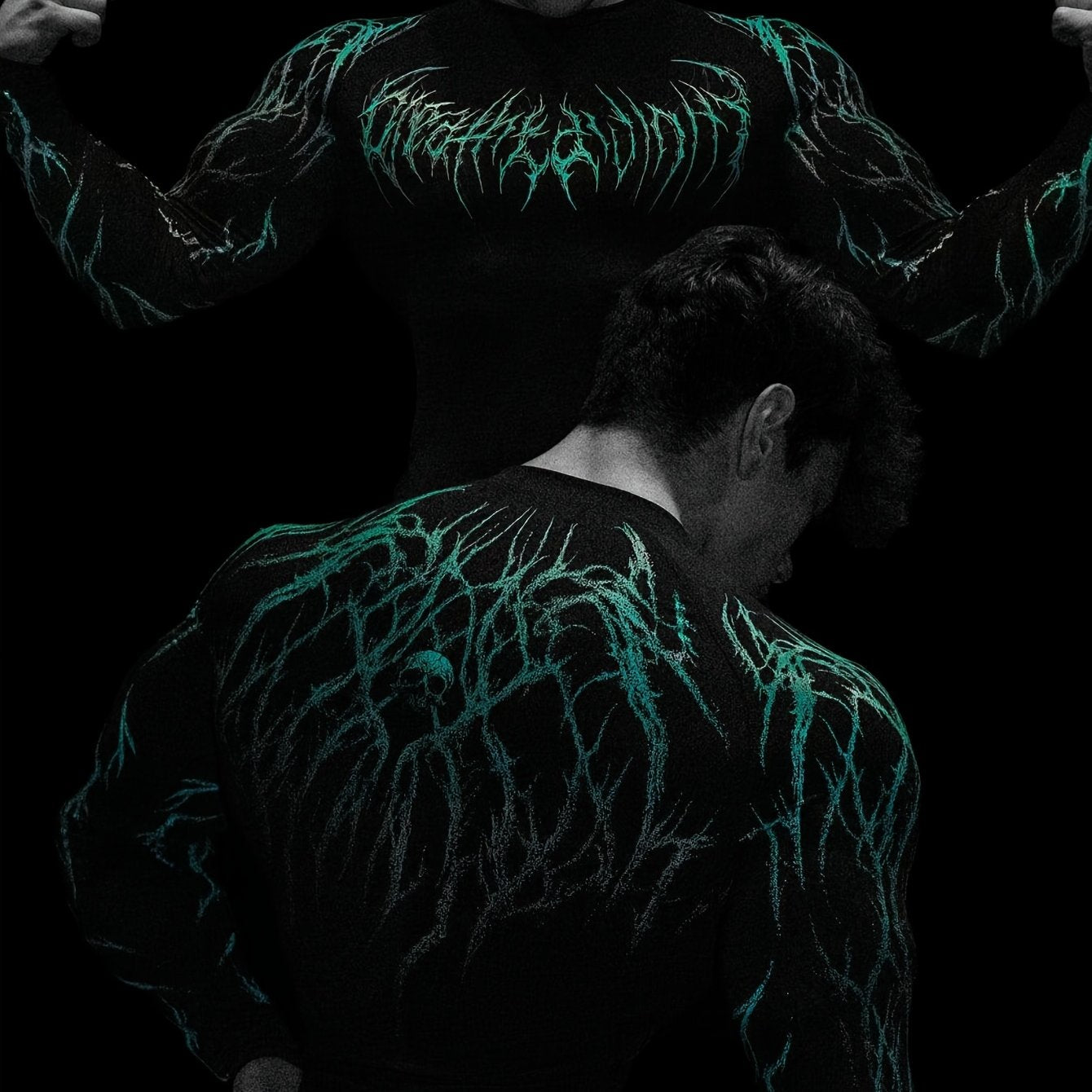 Men's Compression Long Sleeve Fitness Shirt - Muscle Fit