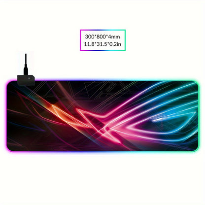 Gaming LED RGB Mouse Pad - Luminous Keyboard Pad Non-Slip