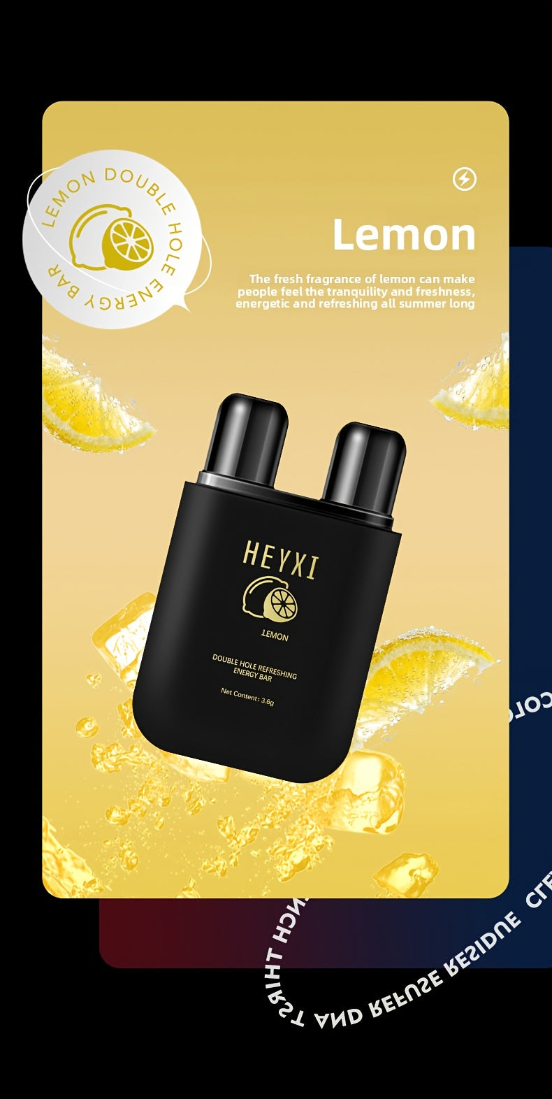 Nasal Decongestant Sticks 4-Pack - Lemon Mango Watermelon Peppermint